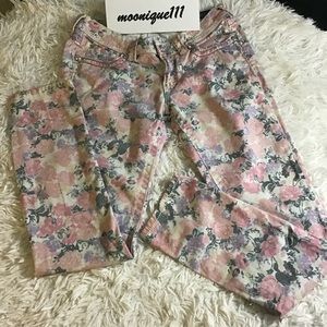 Miss Me Floral Print Jeans